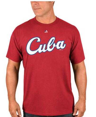 Cuba Baseball Majestic 2017 World Baseball Classic Wordmark T-Shirt Red,We sell and wholesale Cuba Baseball Majestic 2017 World Baseball Classic Wordmark T-Shirt Red on line form chian!